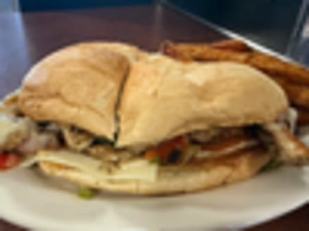 Grilled Chicken Melt Sandwich.