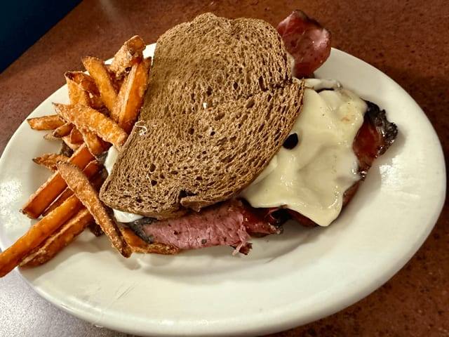 Pastrami & Swiss Sandwich.