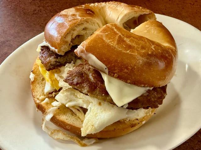 Sausage, Egg & Cheese Sandwich.