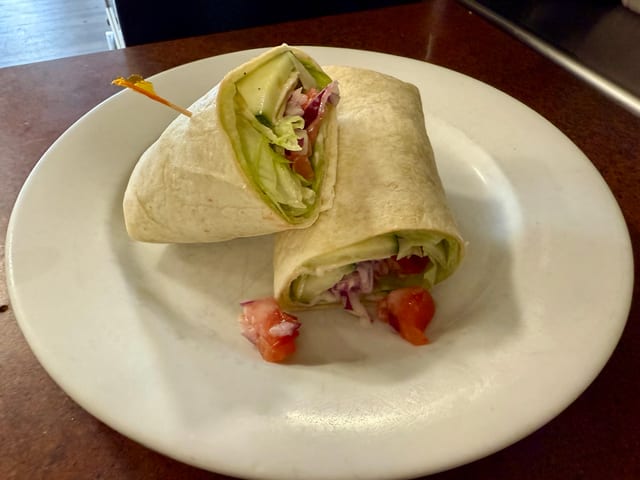 Greek Salad Wrap.