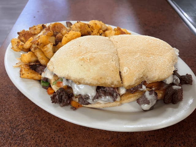 Steak Tip Melt.