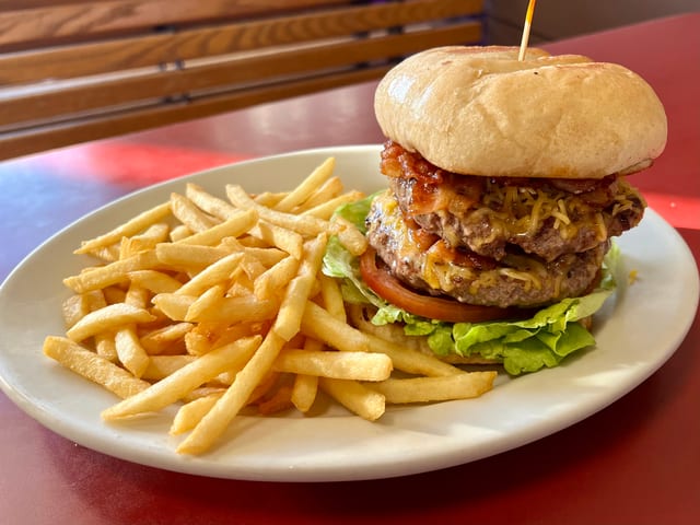 Jumbo Double Burger.