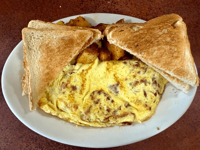 Cheeseburger Omelet.