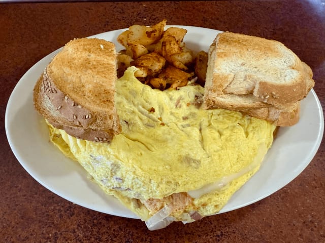Salmon Omelet.