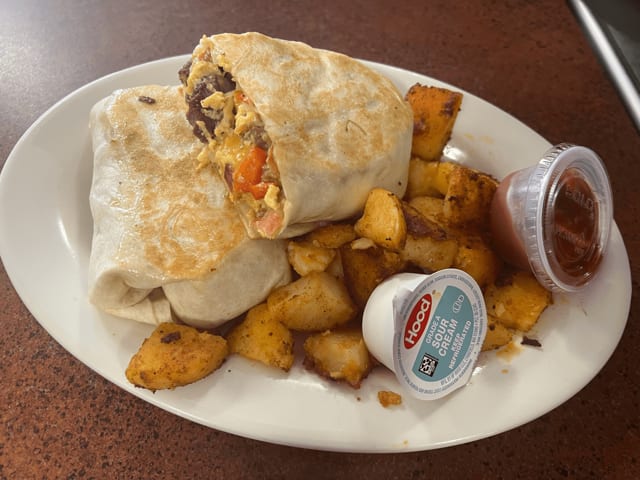 Steak Tip Burrito.