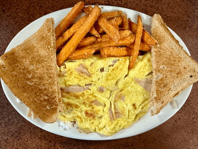 Turkey & Cheese Omelet.