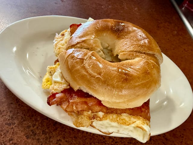 Bacon, Egg & Cheese Sandwich.