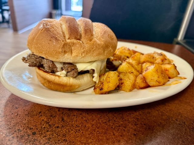Steak & Cheese Sandwich.
