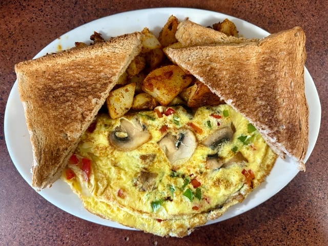 Veggie Omelet.