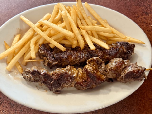 Steak Tips & Fries.