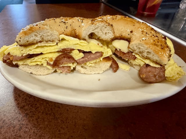 Locanico, Egg & Cheese Sandwich.