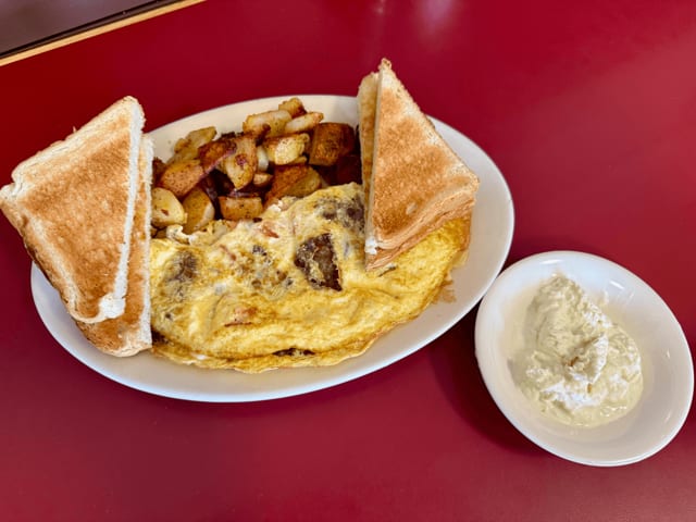Gyro Omelet.
